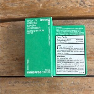 Green Daily UV Defense Mineral Sunscreen SPF 45